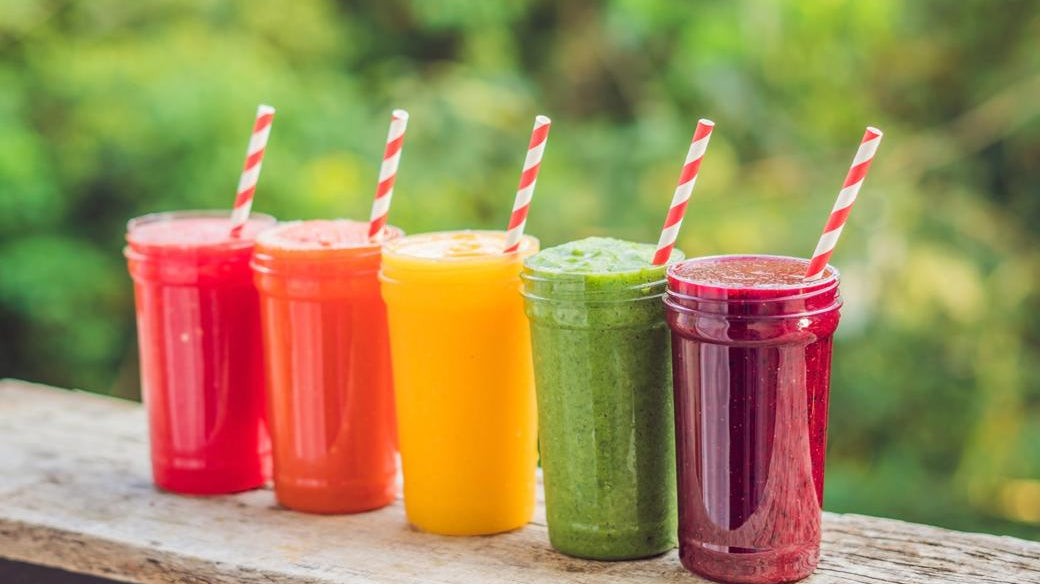 A Rainbow Of Smoothies