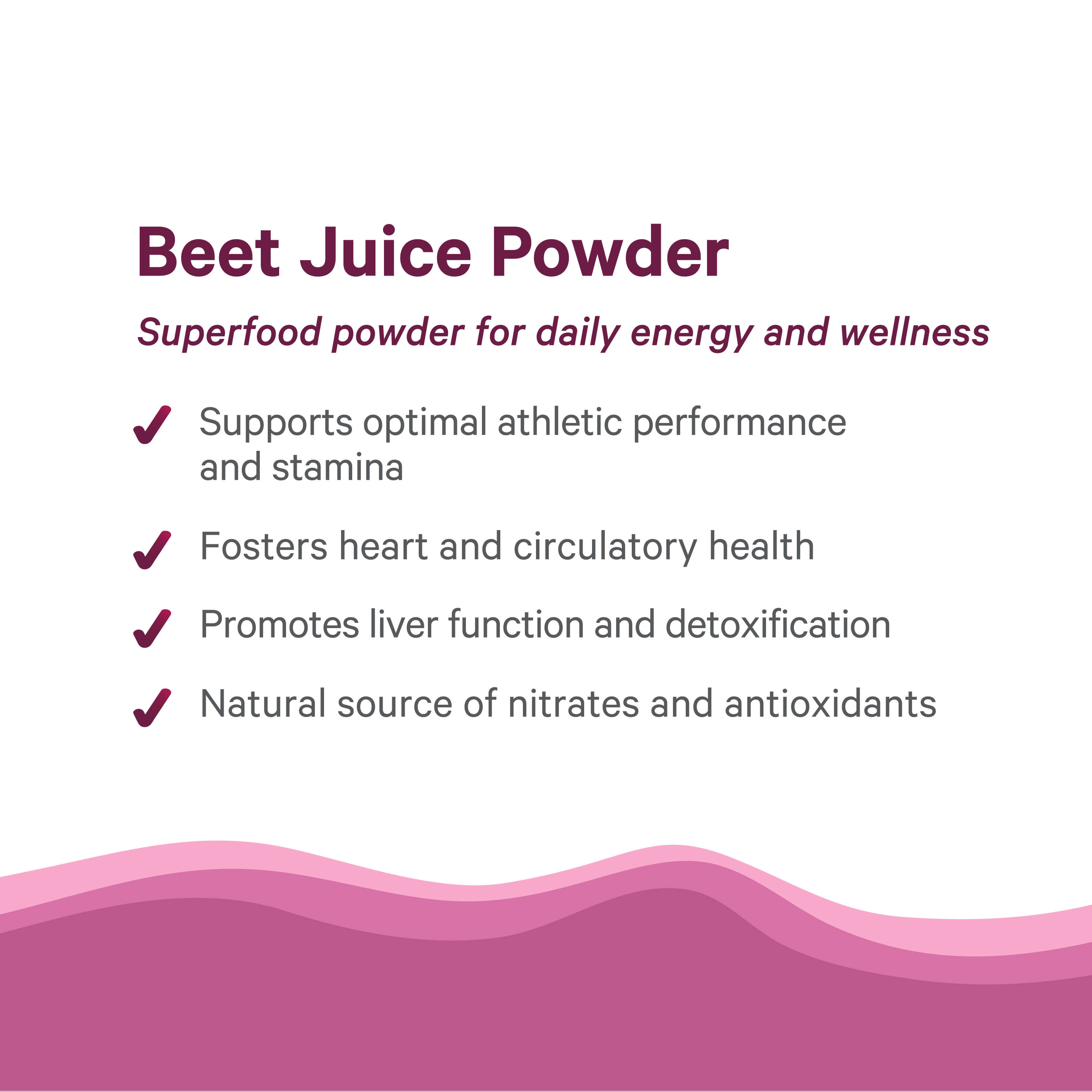 Discover the benefits of The Synergy Company Organic Beet Juice Powder: naturally rich in nitrates and antioxidants, it supports athletic performance, boosts stamina, promotes heart health, and aids liver function and detoxification.
