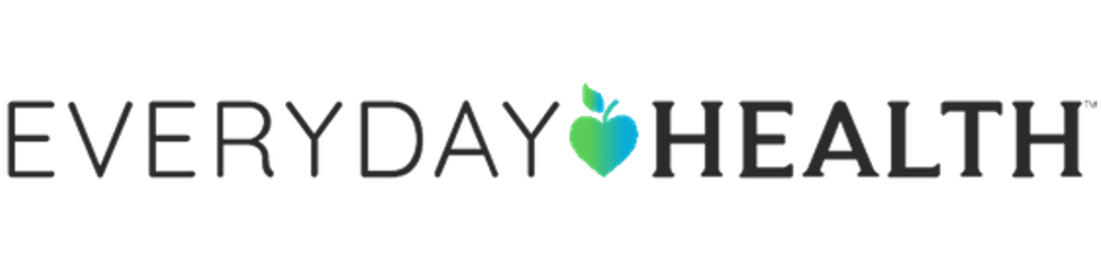EVERYDAY HEALTH logo with the word HEALTH in bold and a green-blue apple icon with a leaf between the words EVERYDAY and HEALTH.