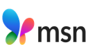 The MSN logo featuring four overlapping, colorful shapes resembling butterfly wings to the left of the black lowercase letters “msn” on a light gray background.