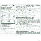 Pure Synergy® Organic Superfood Capsules by The Synergy Company: supplement facts label details serving size, nutrients, breakdown of super greens proprietary blends with ingredient percentages, notes on organic ingredients, and allergen info.