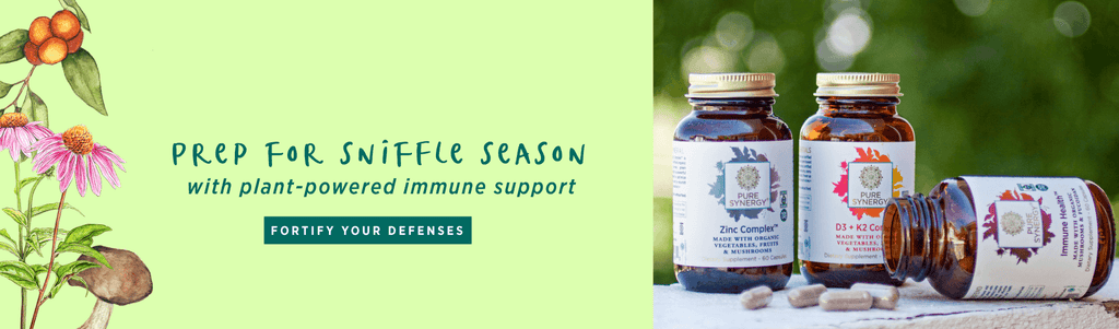 Prep for sniffle season with plant-powered immune support. Fortify your defenses 