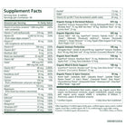 Vita•Min•Herb® For Women supplement facts label displays nutritional info, ingredient list, and daily values per 4-tablet serving (30 servings per container), formulated as a leading women's herbal multivitamin.