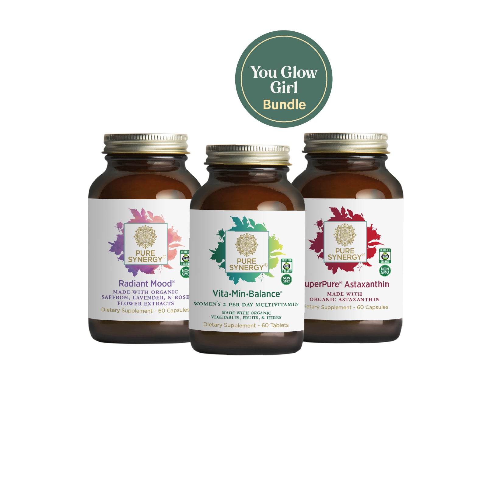 You Glow Girl Bundle - Bundle of Vitamins & Supplements for Women  Pure  Synergy